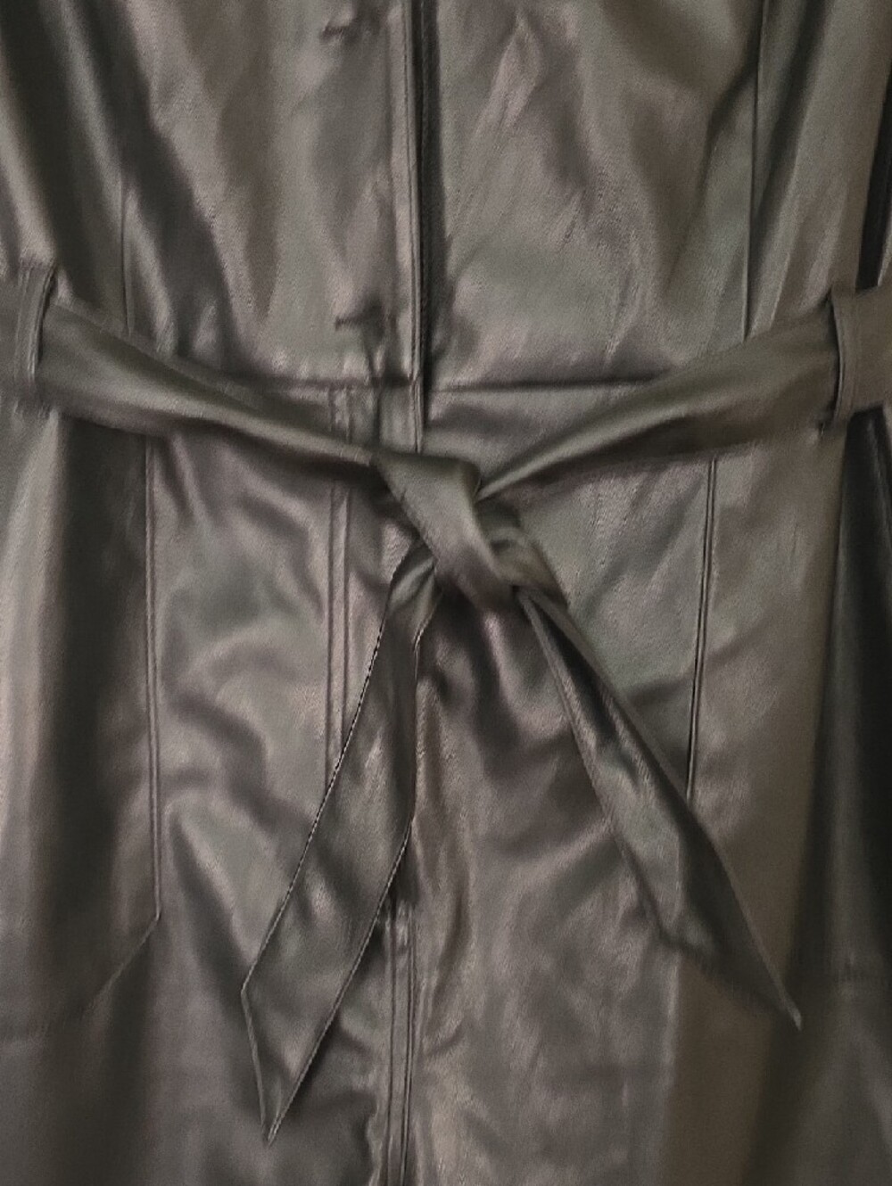 Gorgeous PAIGE Sorenne Faux Leather SOFT Black Romper M - Picture 6 of 14